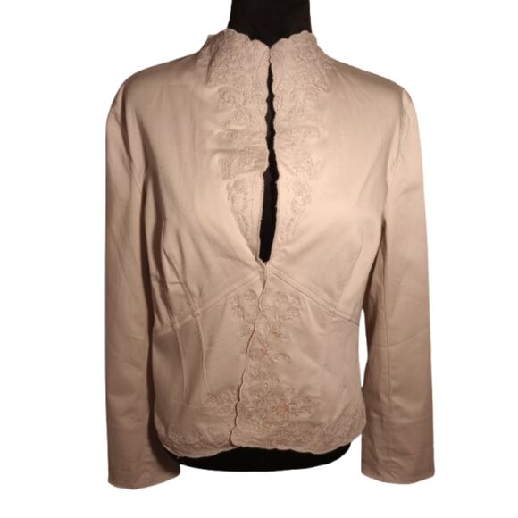 Trousers Etc. Women's Size 8 Khaki Blazer - Vintage "80's" - Picture 1 of 7